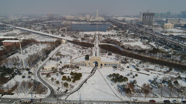 白雪籠罩下的周口美出新高度